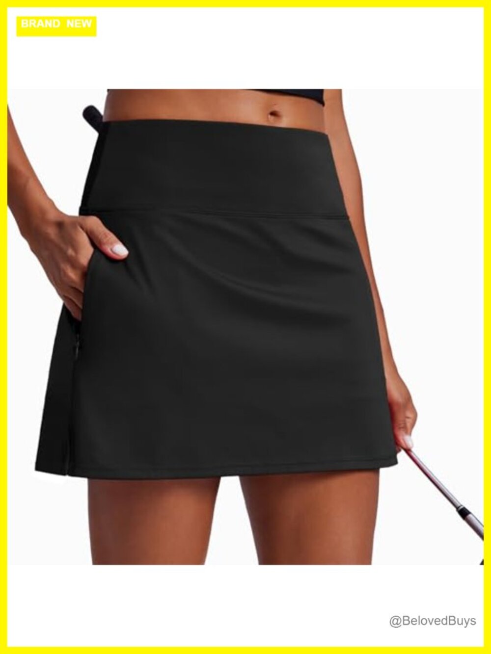 Women's High Waisted Golf Skort with Pockets Quick Dry Athletic Tennis Skirt